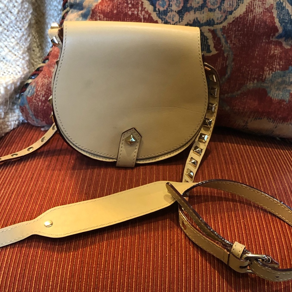 Rebecca Minkoff crossbody studded bag tan